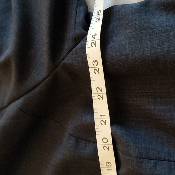Amanda Smith Blazer Jacket Gray Size 22 W Zip Front Long Sleeve  Classic Office - Picture 11 of 12